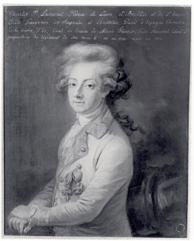 Retrato do Marechal Charles Joseph (1735-1814) Príncipe da Linha de Edmond Leclerq